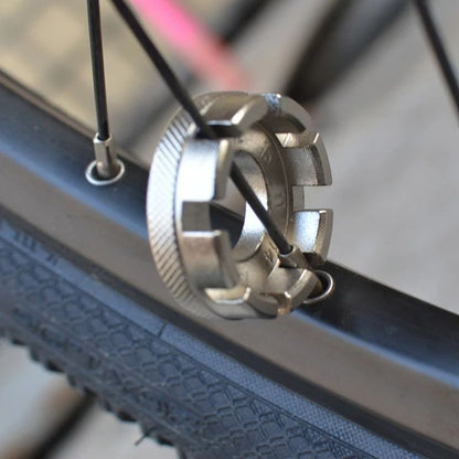 Bicycle Spoke Wrench Cycling Tool, Road & MTB Steel Spoke Key for Wheel Maintenance