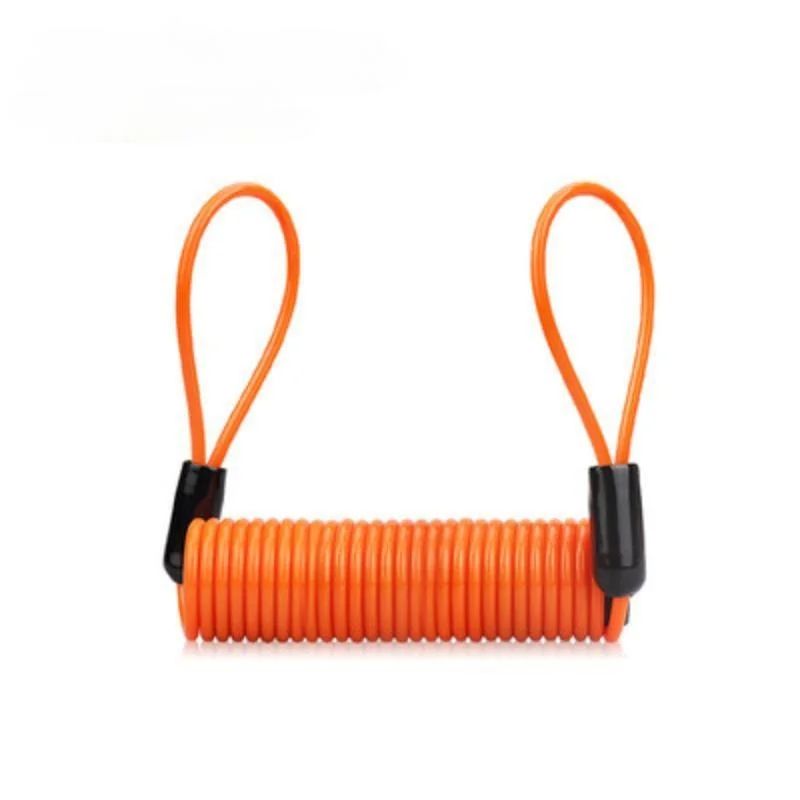 Motorcycle Disc Lock Reminder Cable AntiTheft Bike Spring Rope Alarm Security Cord For Bicycle Scoo 8