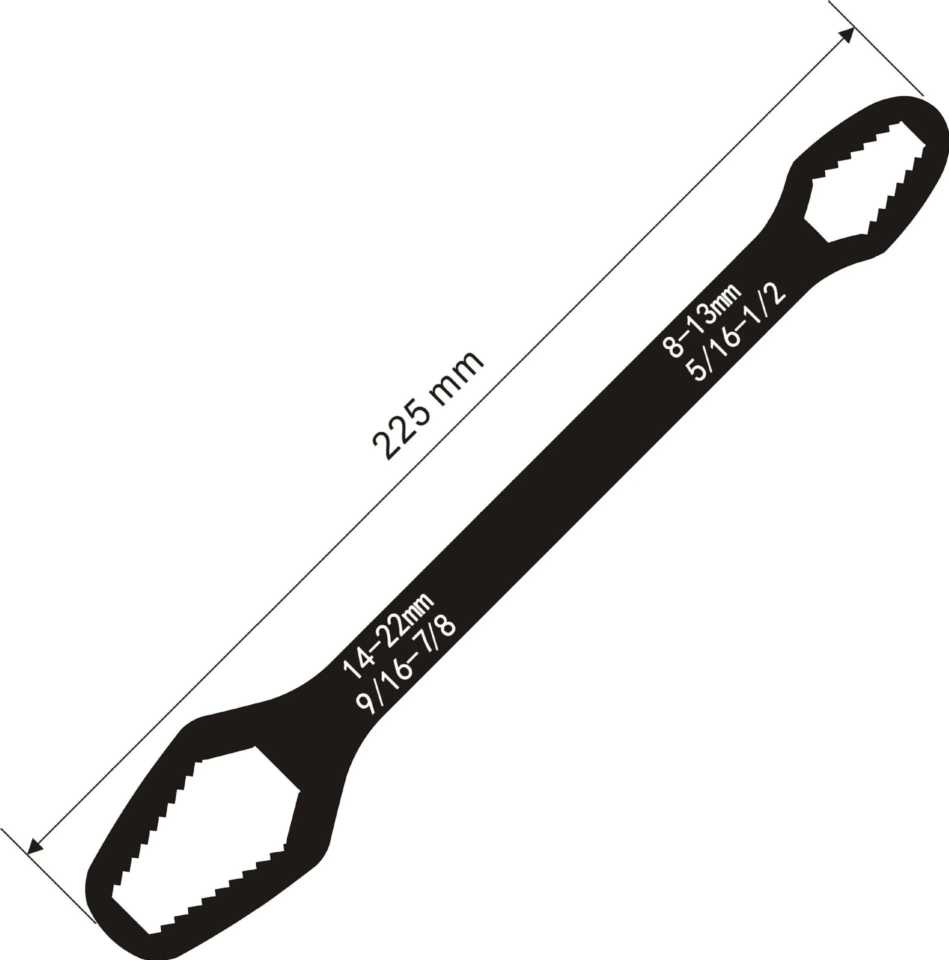 Universal Torx Wrench Adjustable Multifunction Board DoubleHead Spanner Repair Hand Tool For DIY  P 9
