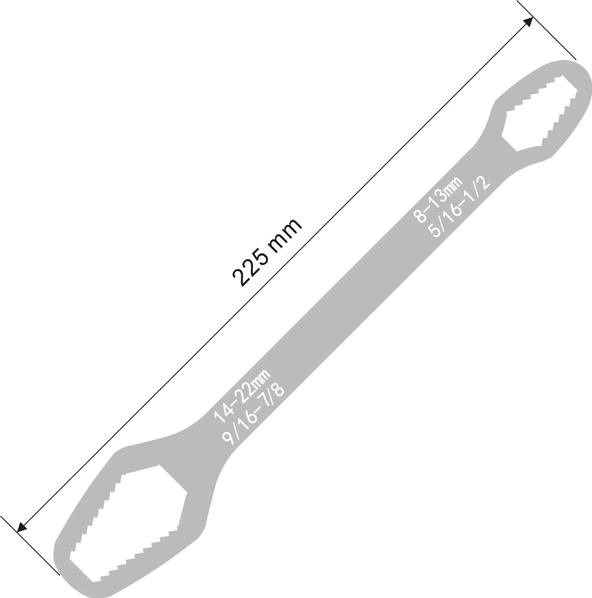 Universal Torx Wrench Adjustable Multifunction Board DoubleHead Spanner Repair Hand Tool For DIY  P 8