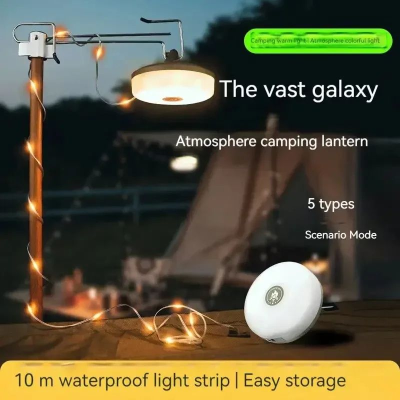 LED Camping Lamp Strip Waterproof Recyclable Outdoor Light Belt For Garden Tent Or Room Decoration  1