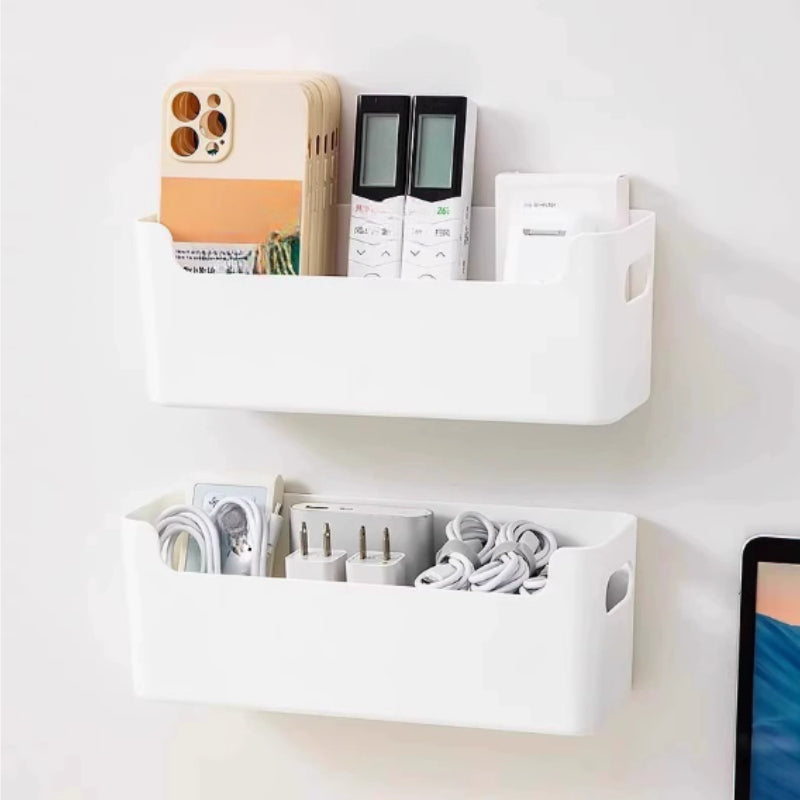 SpaceSaving NonPerforated Cling Film Rack Cabinet Wall Shelf  Spice Organizer For Kitchen Storage 5