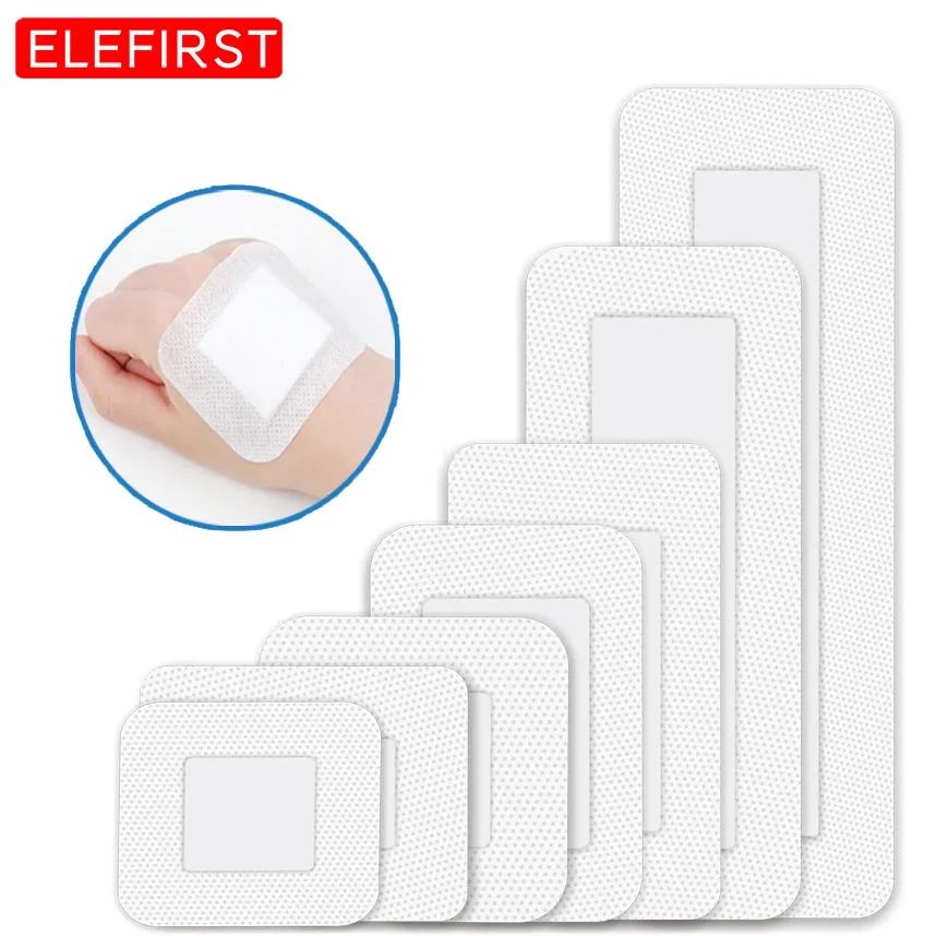 Sterile Dressing Waterproof Breathable Cushion Adhesive Plaster, Wound Hemostasis Sticker First Aid Bandage Emergency