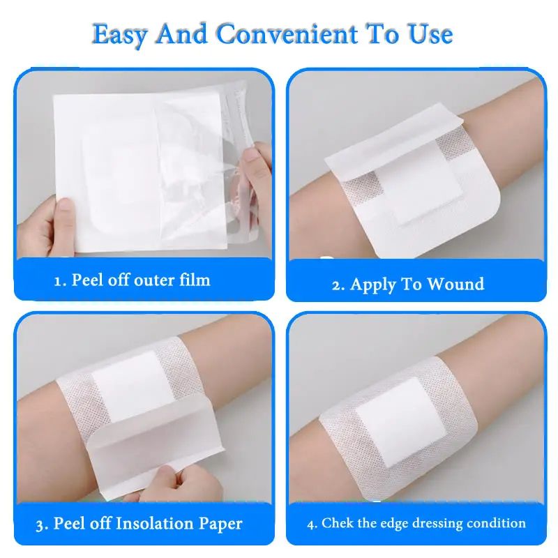 Sterile Dressing Waterproof Breathable Cushion Adhesive Plaster Wound Hemostasis Sticker First Aid  3