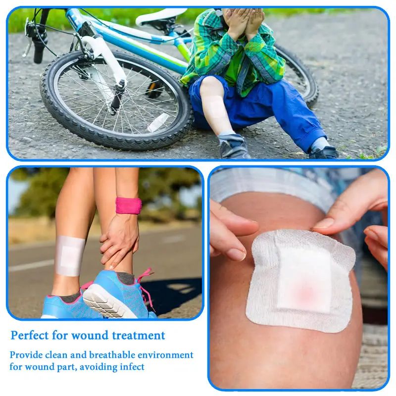 Sterile Dressing Waterproof Breathable Cushion Adhesive Plaster Wound Hemostasis Sticker First Aid  4