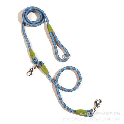 Reflective Nylon Dog Leash Slip Lead With Traffic Handle For Small Large Dogs HandsFree Running Pet 6