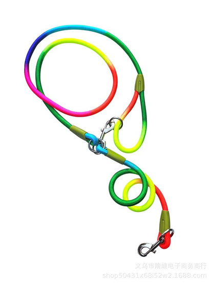Reflective Nylon Dog Leash Slip Lead With Traffic Handle For Small Large Dogs HandsFree Running Pet 7