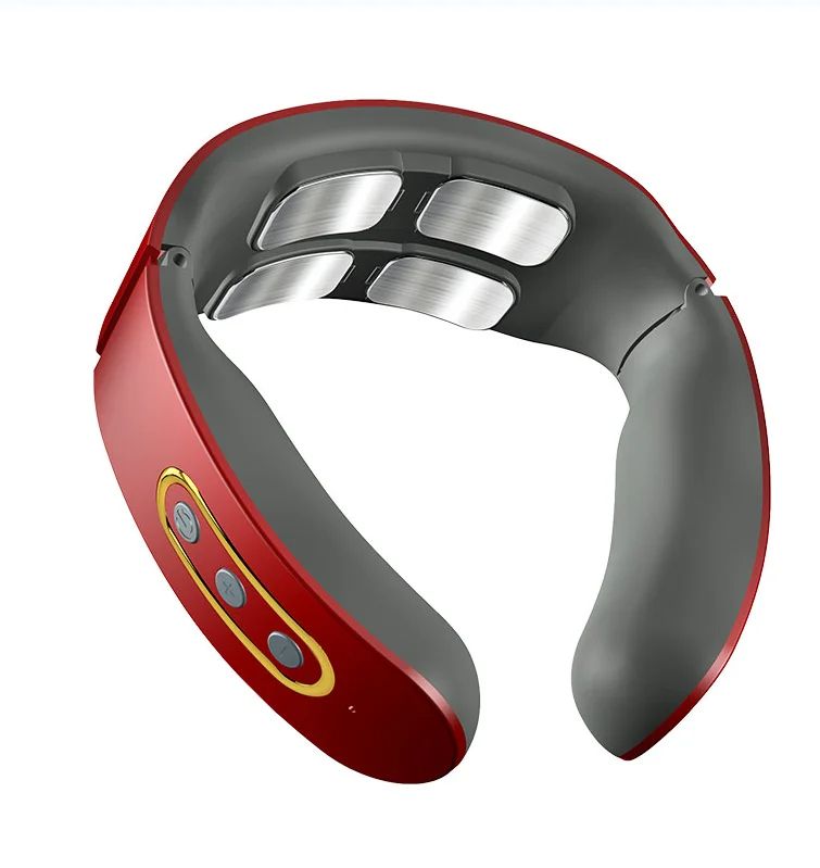 Electric Neck  Shoulder Massager 4Head Kneading With TENS Magnetic Pulse Heating For Cervical Pain  6