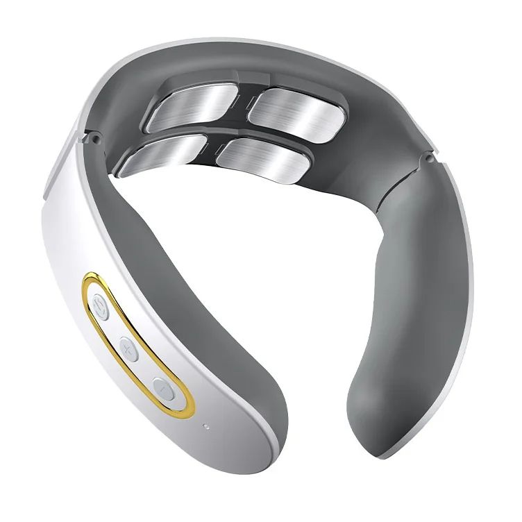 Electric Neck  Shoulder Massager 4Head Kneading With TENS Magnetic Pulse Heating For Cervical Pain  7