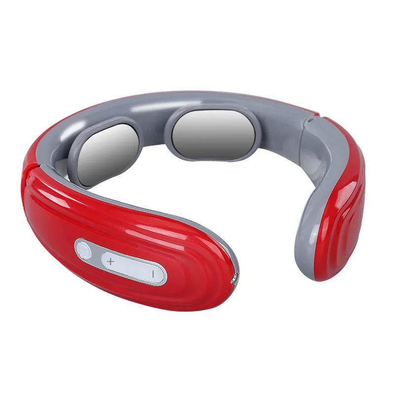 Electric Neck  Shoulder Massager 4Head Kneading With TENS Magnetic Pulse Heating For Cervical Pain  8