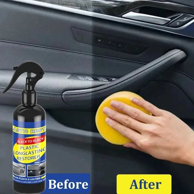 Auto Plastic Rubber Exterior Restorer Car Plastic Restorer Coating Agent To Clean Refresh  Seal For 1