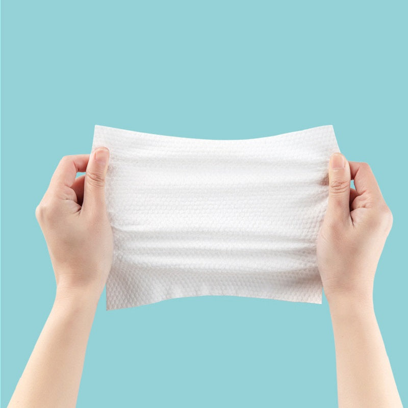 Disposable Dry Cleanser Towelettes 100 Cotton Makeup Wipes For Gentle Skin Cleansing 1