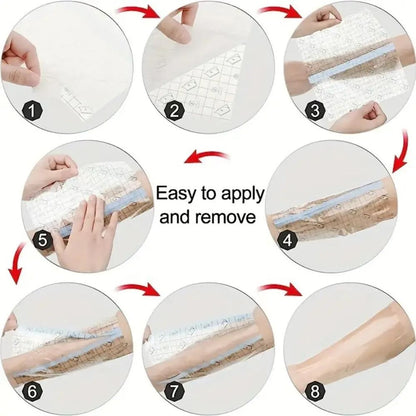 PU Waterproof Bandages  Disposable Transparent Stretchable Adhesive Bandages  Protect Tattoos  Show 1