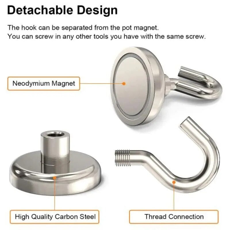 HeavyDuty Magnetic Hooks 10PCS MultiUse Hangers For Keys Towels  Home Organization 3