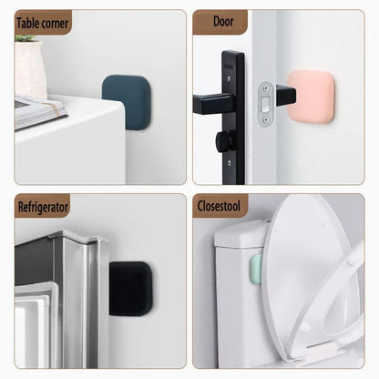 Self Adhesive Door Stopper Silicone Handle Bumper Pads, Anti-Shock Wall Protector Mute Rubber Pad for Home, Office, Door