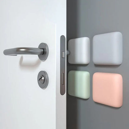 Self Adhesive Door Stopper Silicone Handle Bumper Pads AntiShock Wall Protector Mute Rubber Pad For 1