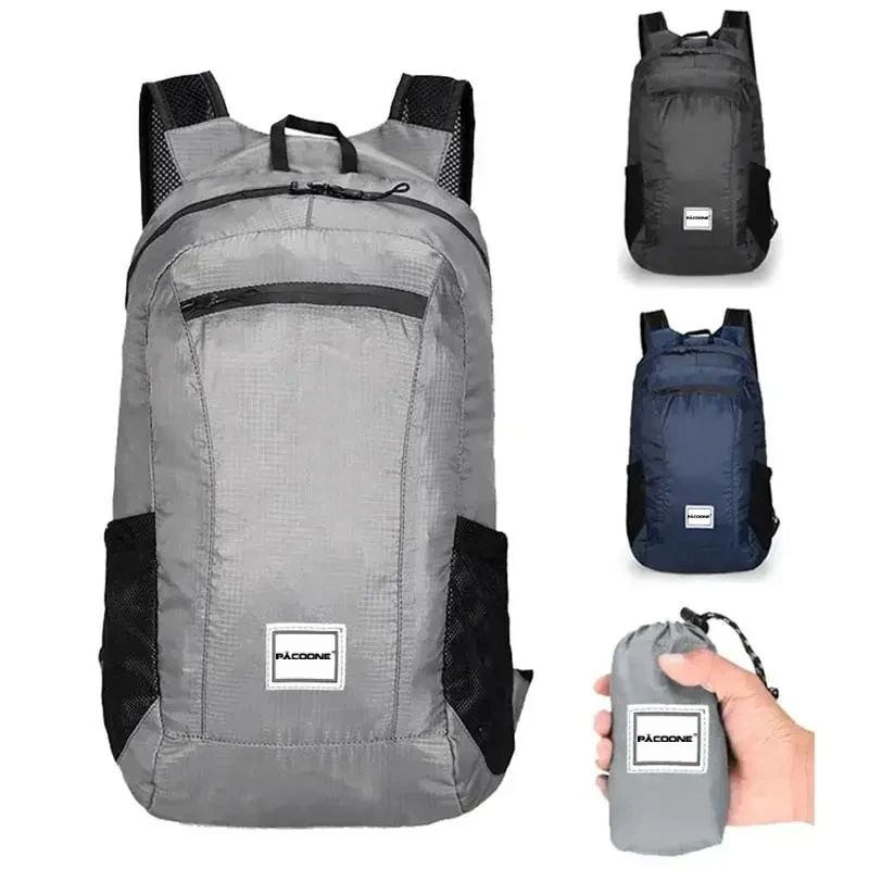 20L Lightweight Hiking Backpack Foldable, Waterproof & Ultralight Pack for Outdoor Travel, Camping Unisex Design