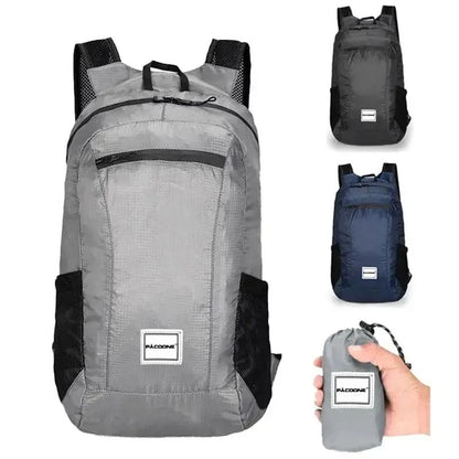 20L Lightweight Hiking Backpack Foldable, Waterproof & Ultralight Pack for Outdoor Travel, Camping Unisex Design