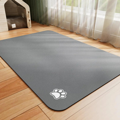 Non-Slip Dog Cat Placemat, Messy Drinkers Mat for Food & Water Bowls, Fast Drying