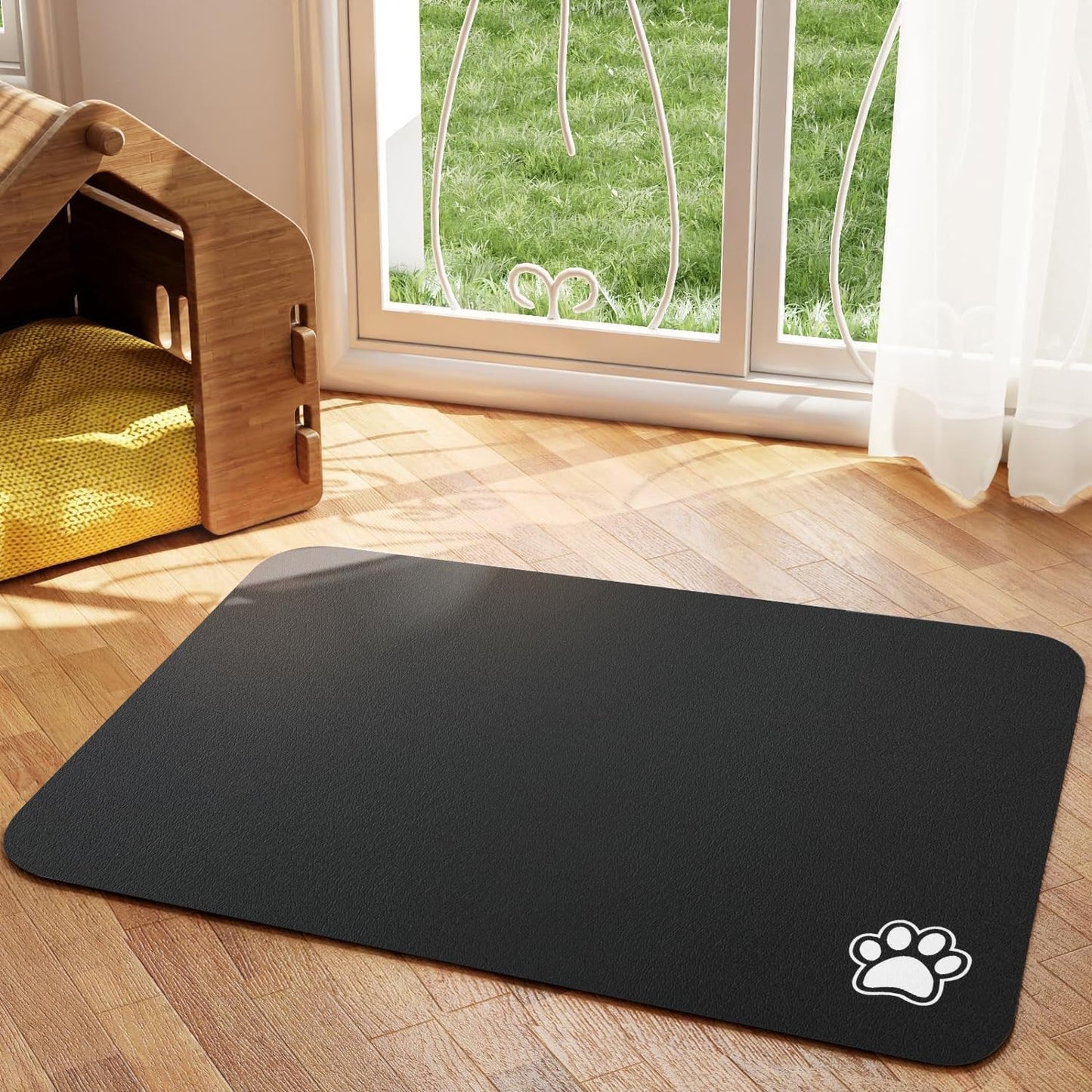 NonSlip Dog Cat Placemat Messy Drinkers Mat For Food  Water Bowls Fast Drying 6