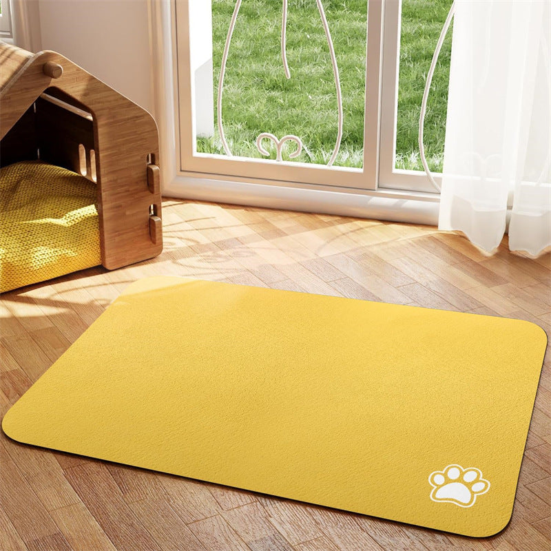 NonSlip Dog Cat Placemat Messy Drinkers Mat For Food  Water Bowls Fast Drying 8