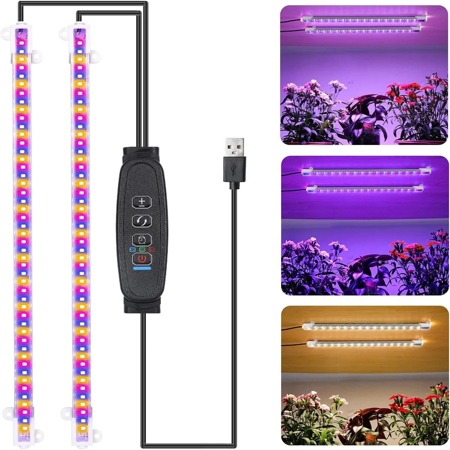 Indoor LED Grow Light USB DC5V Timer Phyto Lamp Full Spectrum Dimmable LED Light For Plants  Hydrop 7