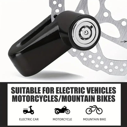 Motorcycle Disc Brake Lock Anti Theft Security Durable Keyed Bike  E Bike Lock No Battery Or Electr 1