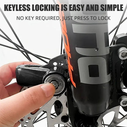 Motorcycle Disc Brake Lock Anti Theft Security Durable Keyed Bike  E Bike Lock No Battery Or Electr 2