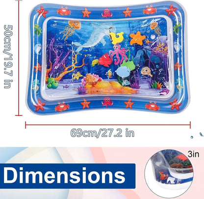 Water Sensory Play Mat Thickened Inflatable Water Mat For Cat And Dog Pet Playmat With Fish Sea Oce 5