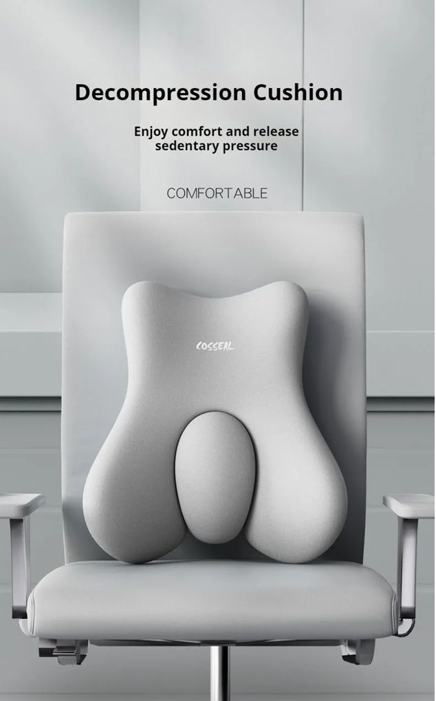 OrthoRelief Memory Foam Lumbar Cushion  Ergonomic Back Support For Car Office  Postpartum Comfort 2