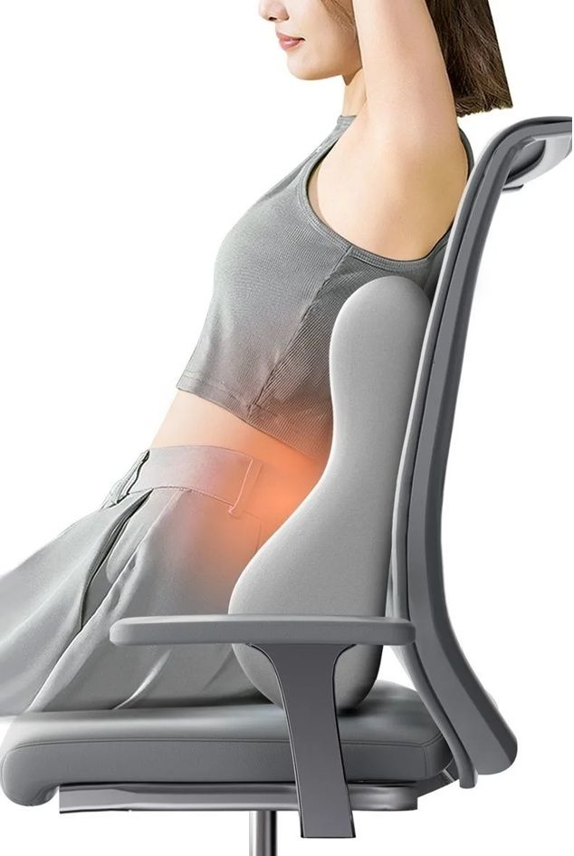 OrthoRelief Memory Foam Lumbar Cushion  Ergonomic Back Support For Car Office  Postpartum Comfort 4
