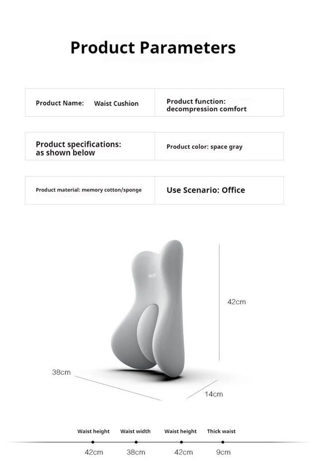 OrthoRelief Memory Foam Lumbar Cushion  Ergonomic Back Support For Car Office  Postpartum Comfort 5