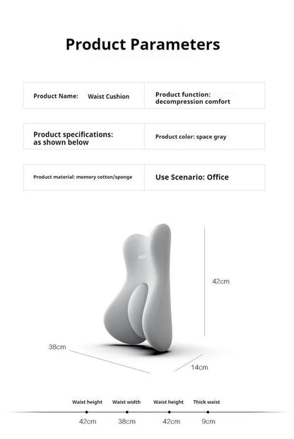 OrthoRelief Memory Foam Lumbar Cushion  Ergonomic Back Support For Car Office  Postpartum Comfort 5