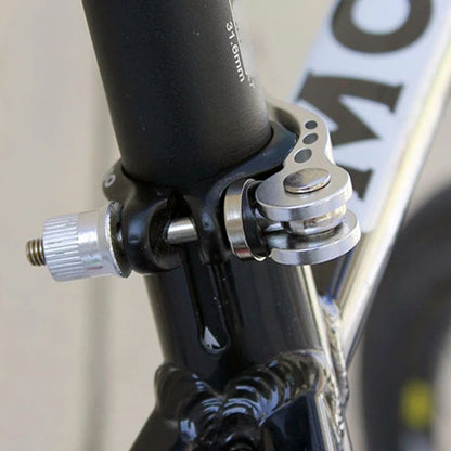 Aluminium Quick Release Bike Seat Tube Clamp Heavy Duty Mountain Bike Seatpost Clamp Bolt  Bicycle  2