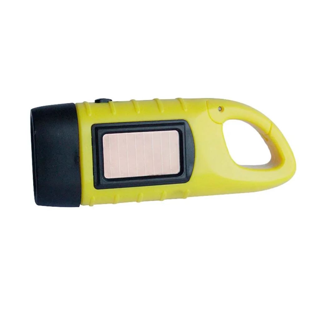 Solar Powered Hand Crank LED Flashlight LongRange Portable Tent Light  Emergency Torch For Camping  8