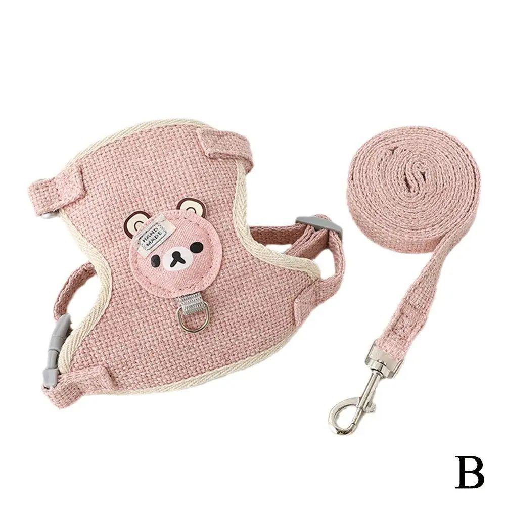 Undershirt Style Pet Leash Adjustable Cat Dog Harness Breathable Leash For Small Pet Convenient Pet 8