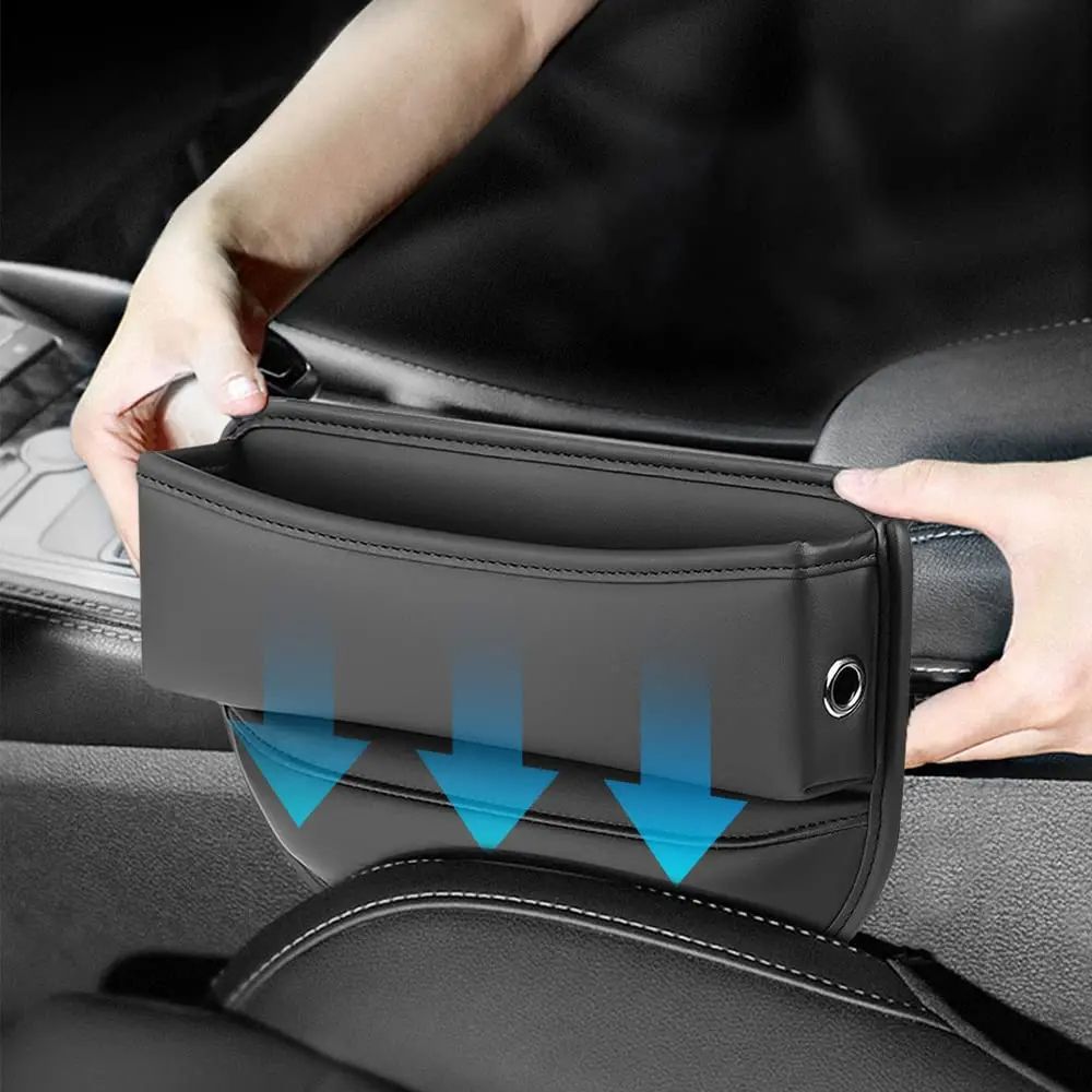 Multifunction Car Seat Gap Filler Leak Proof Storage Bag  Cup Holder In PU Leather Seat Slot Organi 1