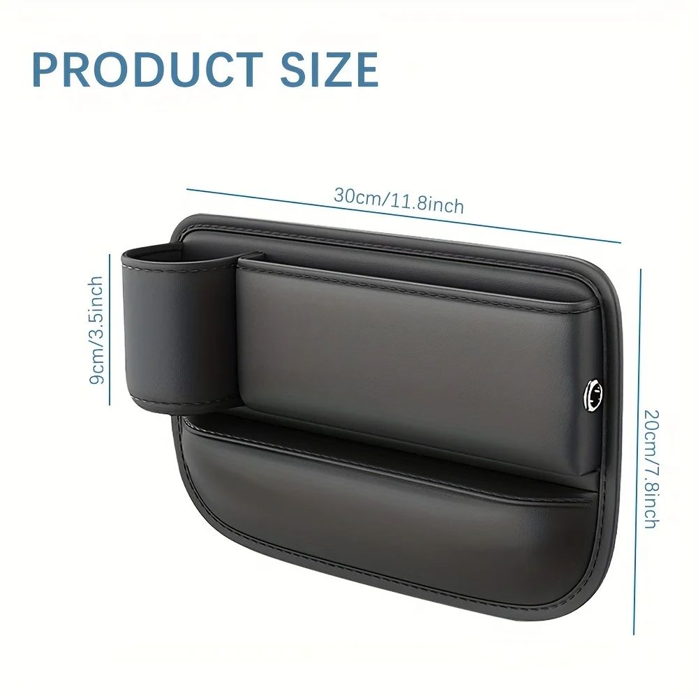 Multifunction Car Seat Gap Filler Leak Proof Storage Bag  Cup Holder In PU Leather Seat Slot Organi 4