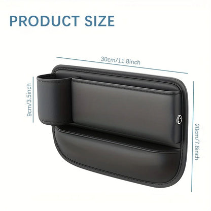 Multifunction Car Seat Gap Filler Leak Proof Storage Bag  Cup Holder In PU Leather Seat Slot Organi 4