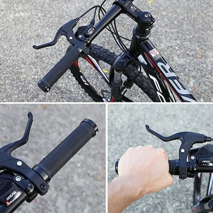NonSlip Bicycle Rubber Grips With Double Aluminum Lock LockOn Rubber Handlebar Grips For MTB BMX  R 1
