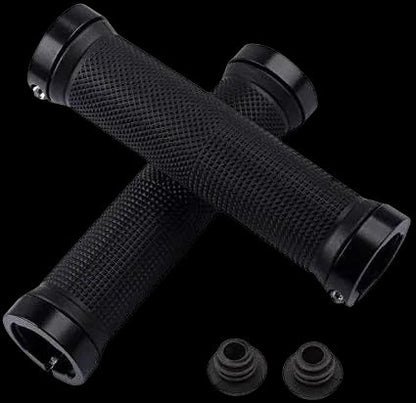 NonSlip Bicycle Rubber Grips With Double Aluminum Lock LockOn Rubber Handlebar Grips For MTB BMX  R 6