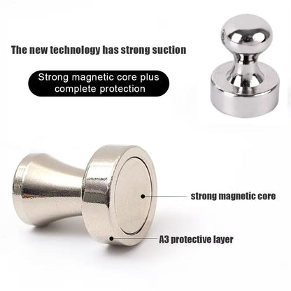 Metal Magnetic Pins  Strong Portable Magnetic Thumbtacks For Whiteboard Fridge Notes  Office Use 2