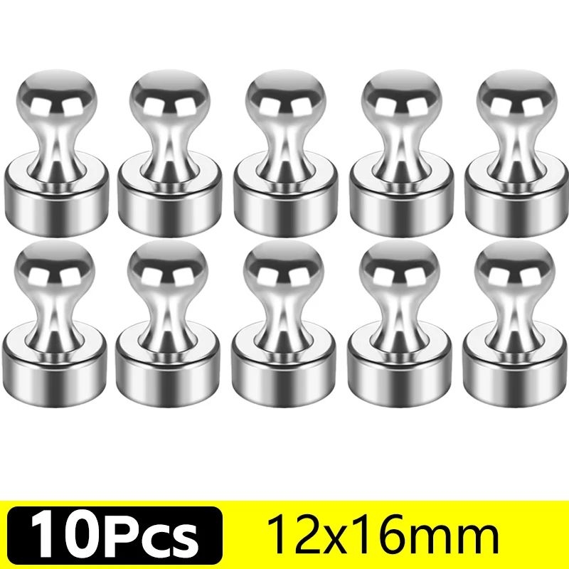 Metal Magnetic Pins  Strong Portable Magnetic Thumbtacks For Whiteboard Fridge Notes  Office Use 8
