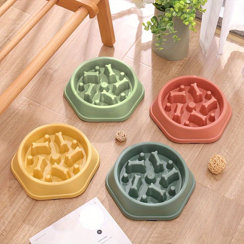 Slow Feeder Dog Bowl AntiChoking NonSlip Pet Food Bowl For Cats  Dogs  Healthy Eating Fat Control 2