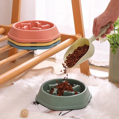 Slow Feeder Dog Bowl AntiChoking NonSlip Pet Food Bowl For Cats  Dogs  Healthy Eating Fat Control 1