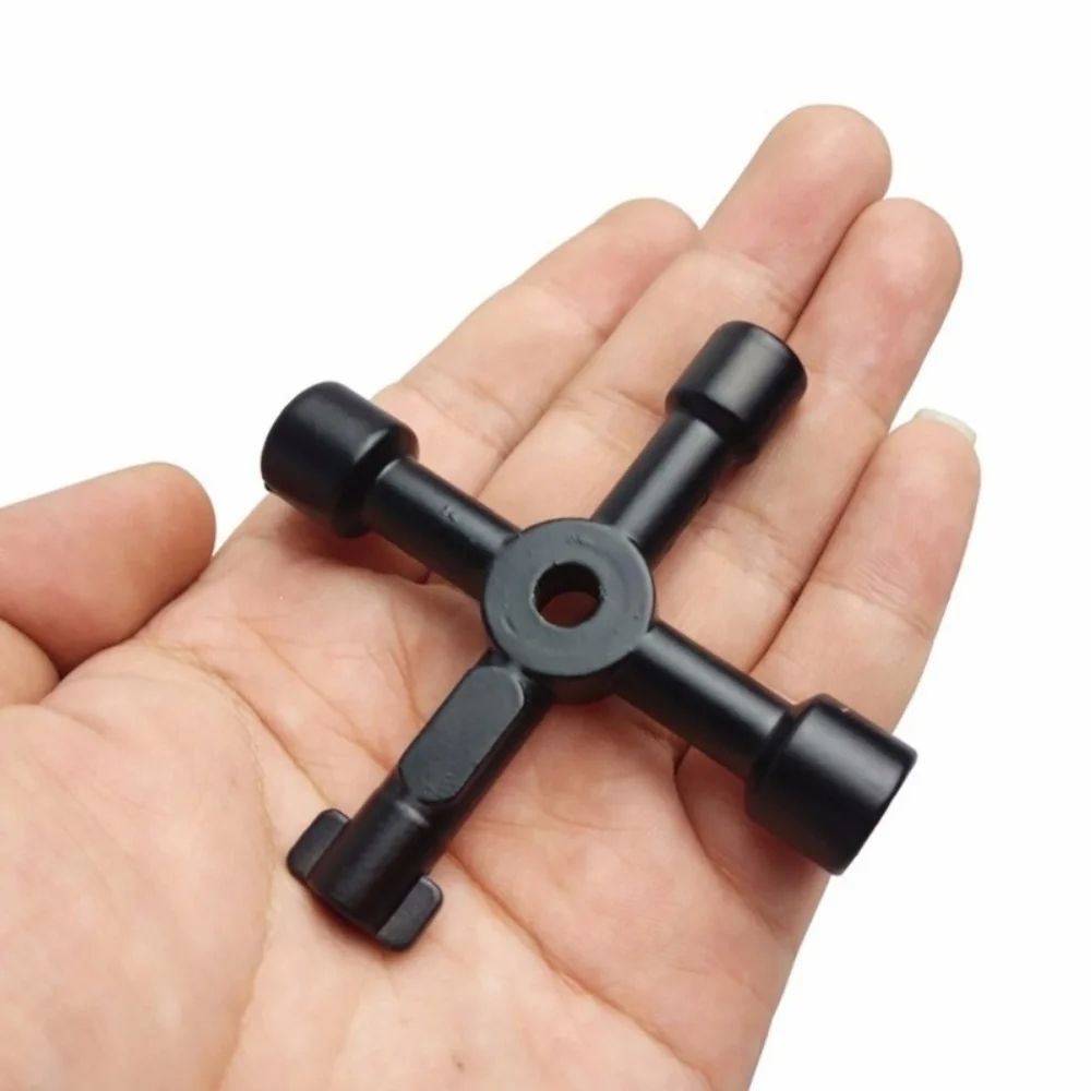 Multifunction Electrician Plumber Utility Cross Switch Wrench Universal Square  Triangle Key For Ga 1