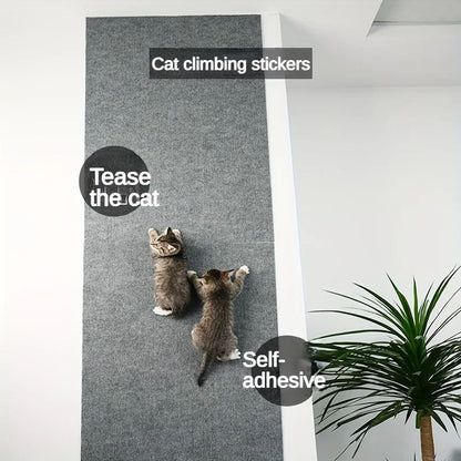 Wall Mounted Cat Scratching Pad Durable, Cuttable, Non-Slip Self-Adhesive Cat Scratching Board & Indoor Furniture