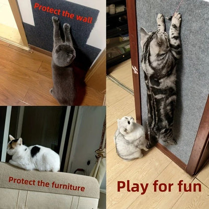 Wall Mounted Cat Scratching Pad Durable Cuttable NonSlip SelfAdhesive Cat Scratching Board  Indoor  1