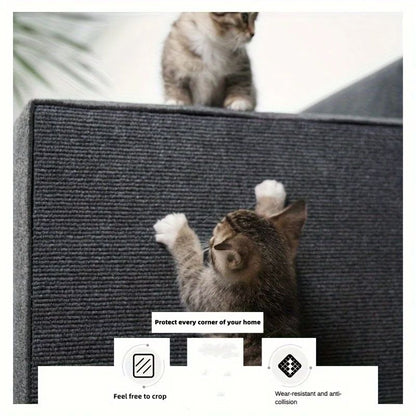 Wall Mounted Cat Scratching Pad Durable Cuttable NonSlip SelfAdhesive Cat Scratching Board  Indoor  2