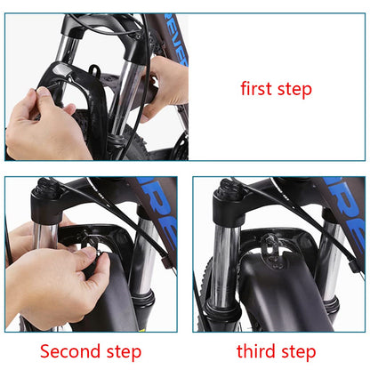 2pcs Bicycle Fenders Set PP Soft Plastic MTBDH Mudguards For Rear Shock  Splash Protection  Univers 4